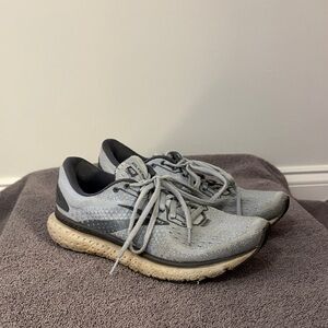 Brooks Gray and Black Athletic Shoes